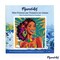 Figured'Art Mini Paint by Numbers Kit for Adults with Frame Islander Beauty Pop Art Small format 8"x8" - Craft Art Painting DIY Canvas Already Stretched on a Wooden Frame